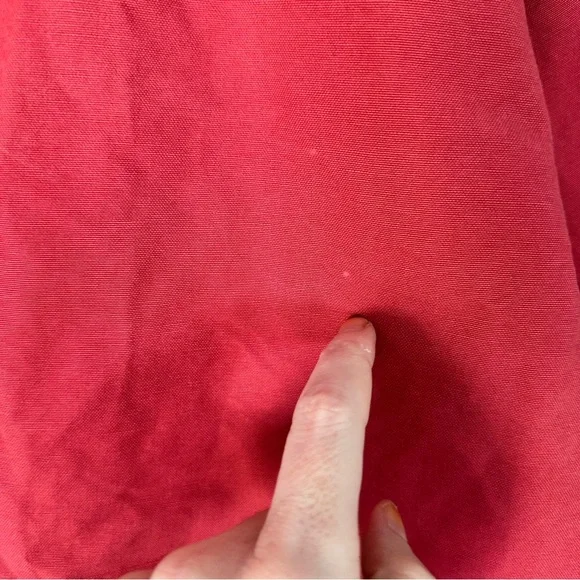 L.L. Bean Red Utility Jacket with Brown Collar - Picture 4 of 6